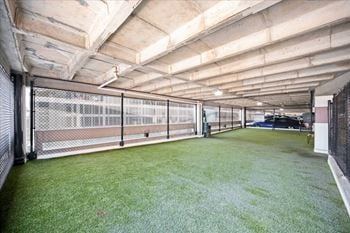 Pet relief area at sky on main